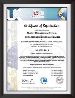 Certificate of iso 1 2